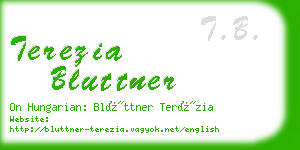 terezia bluttner business card